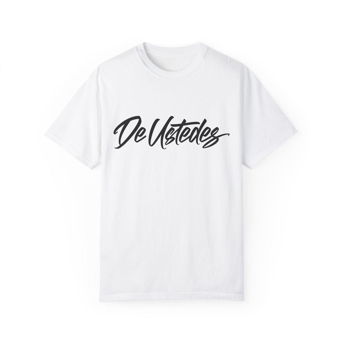 "Classic DeUstedes" White-Tee Print