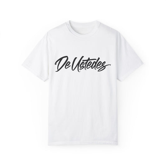 "Classic DeUstedes" White-Tee Print