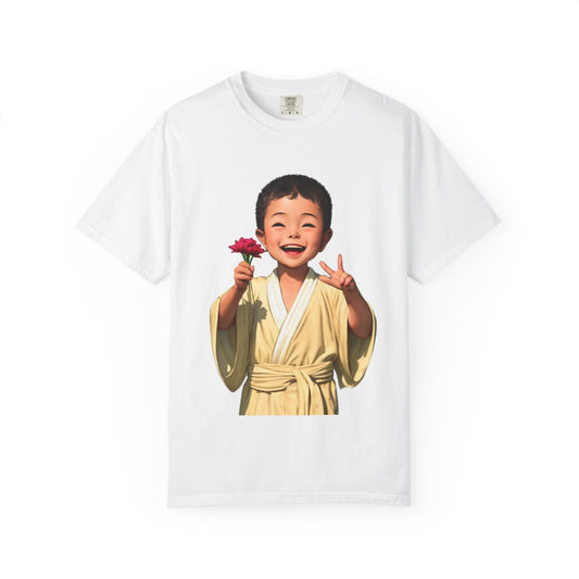 Joven Buda y Flor ("Mensaje Atrás")