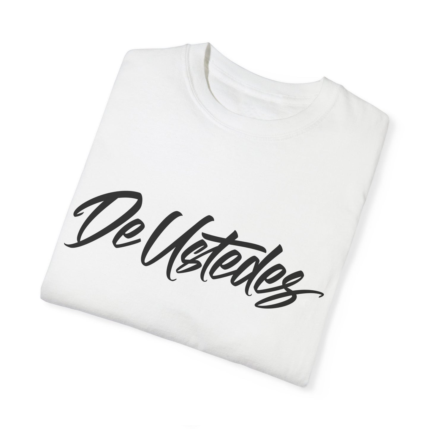 "Classic DeUstedes" White-Tee Print